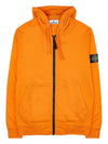 Wappen Patch Cotton Hooded Zip Up Orange - STONE ISLAND - BALAAN 11