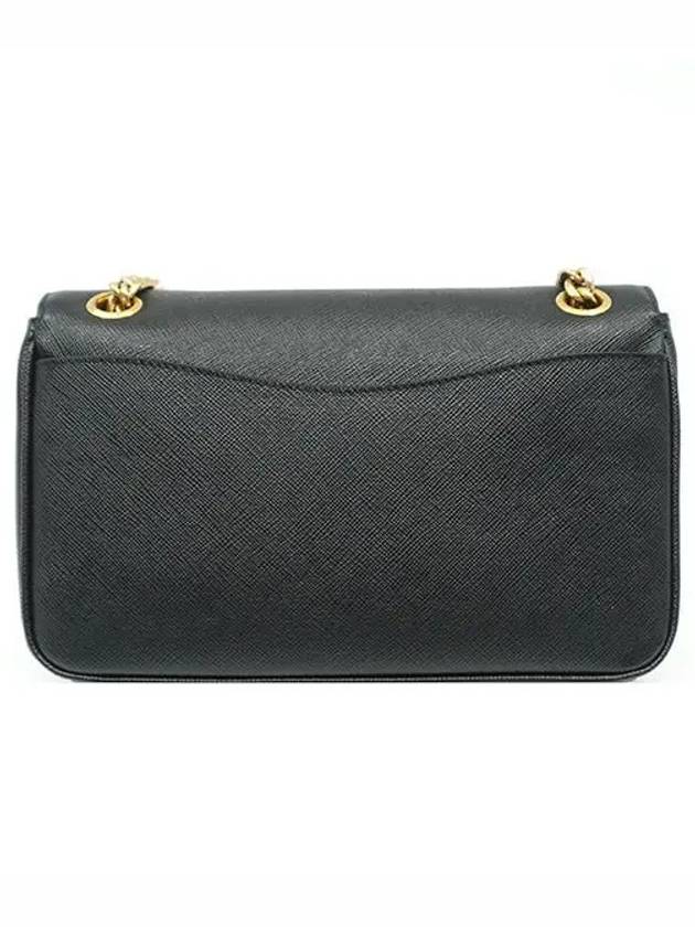 Saffiano Leather Chain Shoulder Bag Black - PRADA - BALAAN 3