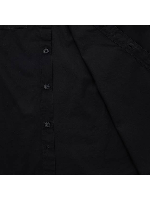 Gabardine Long Sleeve Shirt Black - CP COMPANY - BALAAN 10