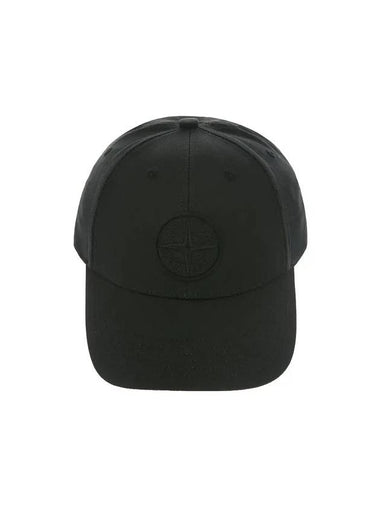 6 Panel Ball Cap Black - STONE ISLAND - BALAAN 1