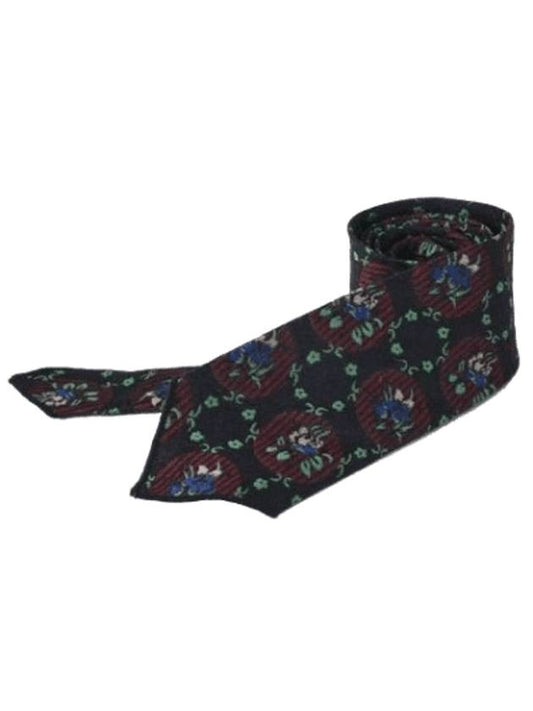 floral jacquard tie black - ENGINEERED GARMENTS - BALAAN 1