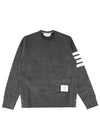 4 Bar Loopback Jersey Sweatshirt Dark Grey - THOM BROWNE - BALAAN 2