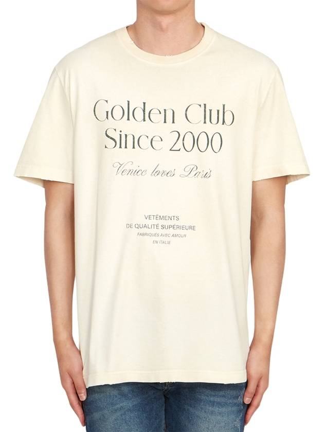 Crew Neck Cotton Paper Short Sleeve T-Shirt White - GOLDEN GOOSE - BALAAN 2