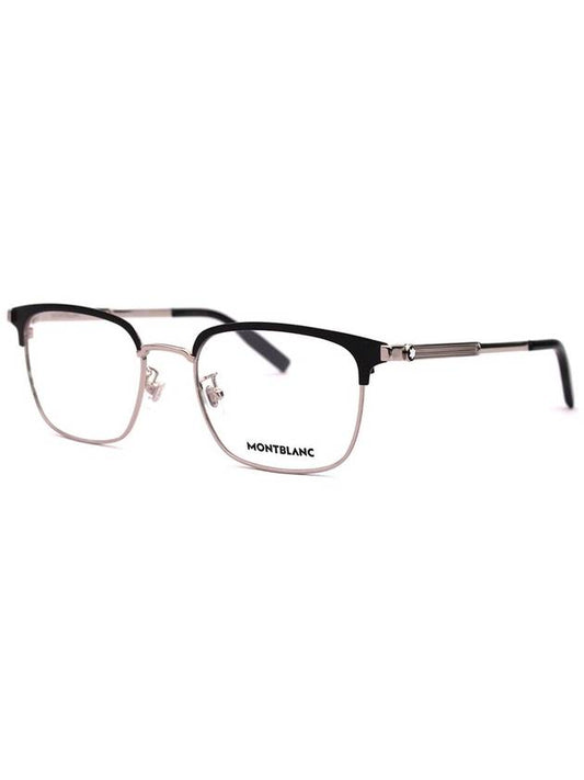 Rectangle Metal Eyeglasses Black - MONTBLANC - BALAAN 2