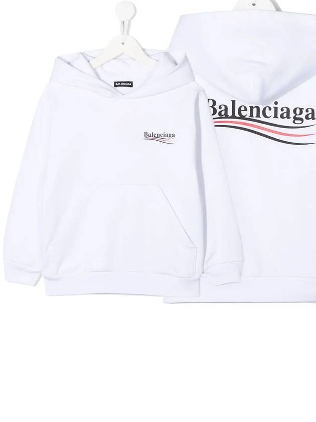 Kids Logo Print Hoodie 558143 TIVB4 9040 - BALENCIAGA - BALAAN 1