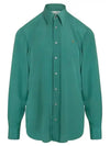 Men's Ghost Embroidered Logo Long Sleeve Shirt Green - VIVIENNE WESTWOOD - BALAAN 2