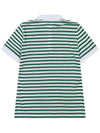 Striped Basic Golf T-Shirt GREEN - WHITEBALL - BALAAN 3