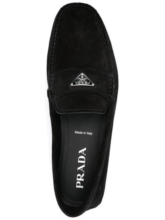 suede driving shoes black - PRADA - BALAAN 5