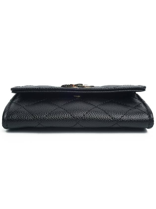 Gold caviar card wallet black - CHANEL - BALAAN 5