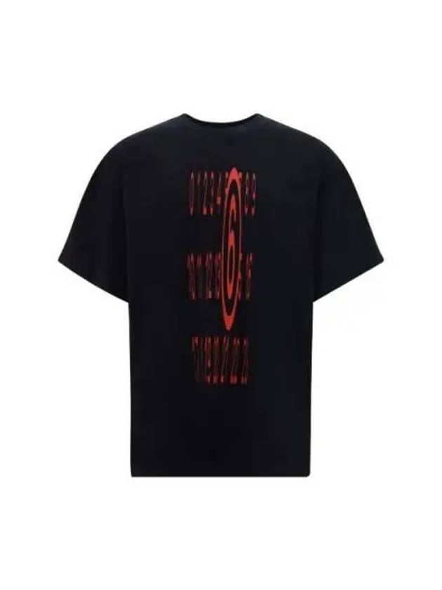 Number Logo Short Sleeve T-Shirt Black - MAISON MARGIELA - BALAAN 2