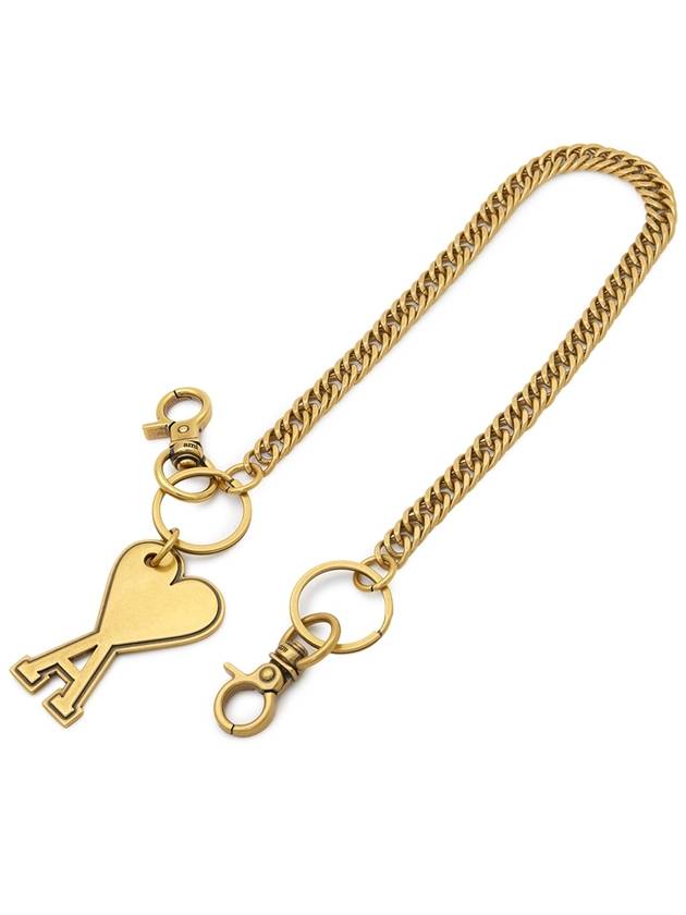 Heart Logo Metal Key Holder Gold - AMI - BALAAN 4