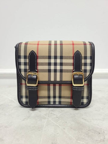 Used luxury goods Lewis It Vintage check cotton archive crossbody bag - BURBERRY - BALAAN 1