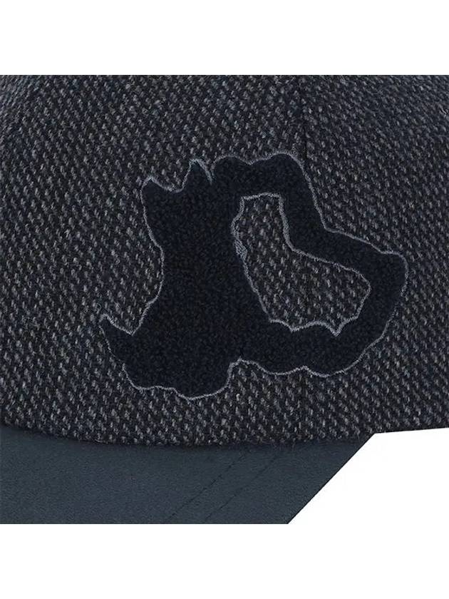 Wool Cap 8413GXACNAVY - BLACK&WHITE - BALAAN 4