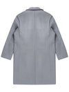 Men's Wool Double Coat Grayish Blue SW21ICO04GB - SOLEW - BALAAN 3