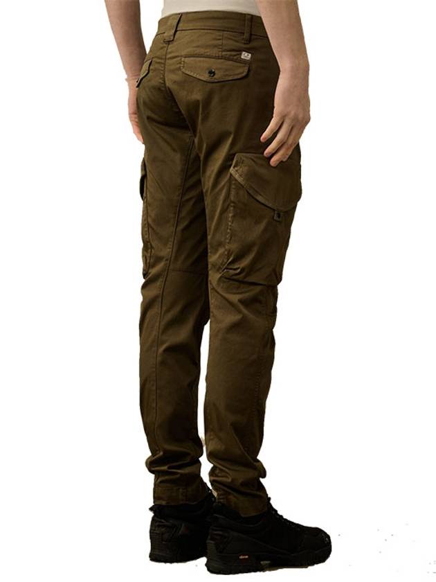 Stretch Satin Utility Cargo Lens Straight Pants Ivy Green - CP COMPANY - BALAAN 5