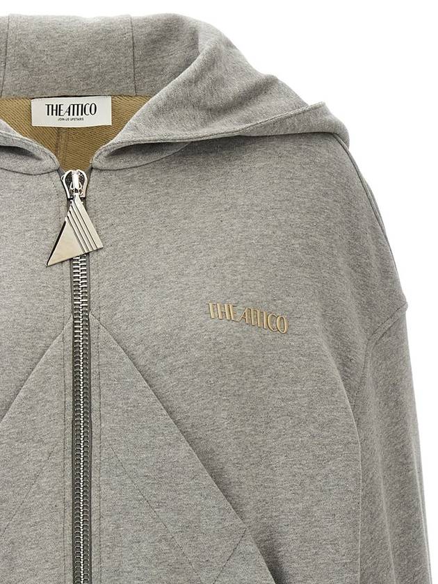 The Attico Logo Hoodie - THE ATTICO - BALAAN 3