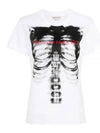 Ribcage Printed Short Sleeve T-Shirt White - ALEXANDER MCQUEEN - BALAAN 2