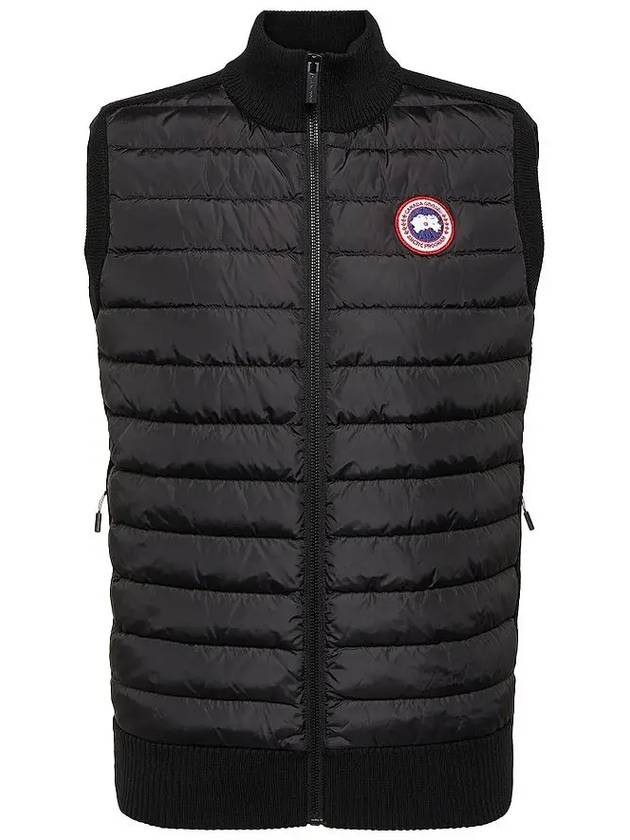 Hybrdige Slim Fit Merino Wool Padded Vest Black - CANADA GOOSE - BALAAN 2