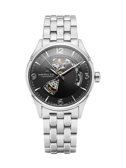 Jazzmaster Open Heart Automatic 42mm Metal Watch Black - HAMILTON - BALAAN 2