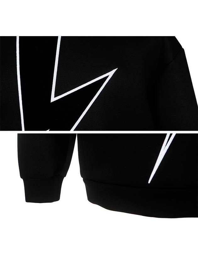 Lightning Sweatshirt Black - NEIL BARRETT - BALAAN 6