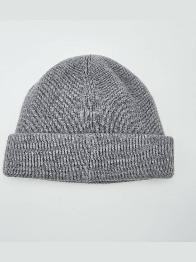 Face Logo Knit Beanie Grey - ACNE STUDIOS - BALAAN 3