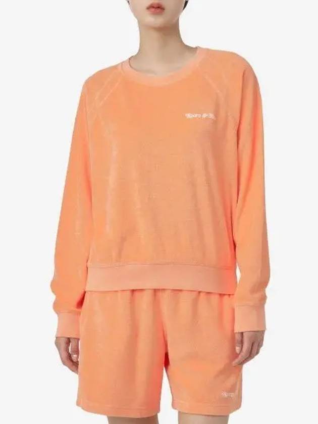 NY Tennis Club Terry Cotton Sweatshirt Orange - SPORTY & RICH - BALAAN 2