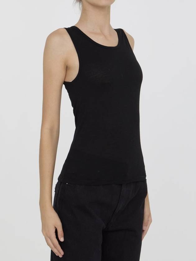 Women s Crew Neck Sleeveless Black - SAINT LAURENT - BALAAN 3