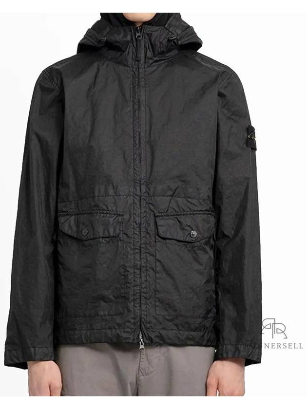 Membrana 3L TC Hooded Jacket Black - STONE ISLAND - BALAAN 2