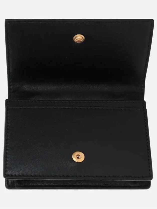 Intrecciato Flap Business Card Wallet Black - BOTTEGA VENETA - BALAAN 3