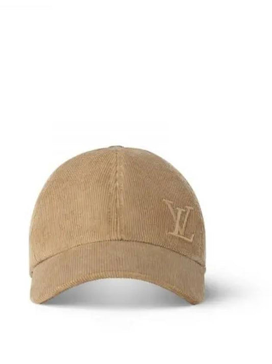 LV Corduroy Ball Cap Baseball Luxury Hat Beige M7271L - LOUIS VUITTON - BALAAN 1