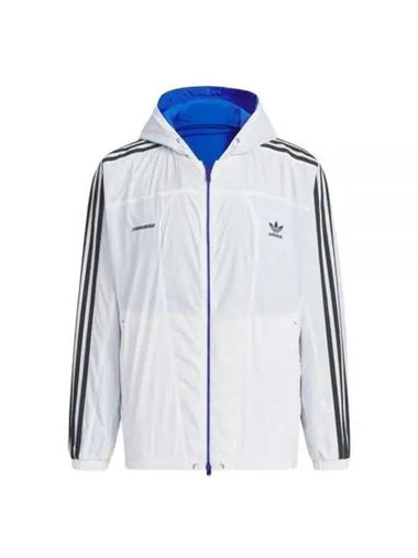 Embroidery Logo Reversible Track Jacket White Blue - ADIDAS - BALAAN 1