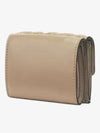 FF Baguette Flap Card Half Wallet Beige - FENDI - BALAAN 4