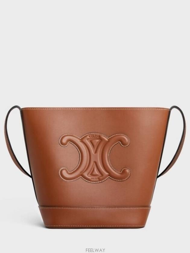 Coeur Triomphe Calfskin Small Bucket Bag Tan - CELINE - BALAAN 2