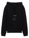 Signature Logo Hooded Top Black - SAINT LAURENT - BALAAN 2