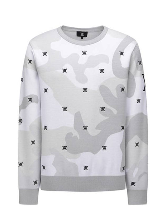 Official M CAMO JACQUARD PULLOVER - ANEWGOLF - BALAAN 1