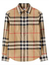 Vintage Check Cotton Shirt Beige - BURBERRY - BALAAN 2