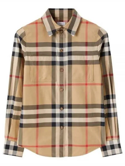 Vintage Check Cotton Shirt Beige - BURBERRY - BALAAN 2