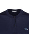 Baby Fox Patch Regular Cardigan Blue - MAISON KITSUNE - BALAAN 4