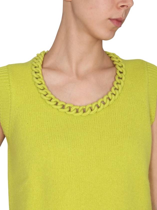 chain crochet trim knit sleeveless - BOTTEGA VENETA - BALAAN 5