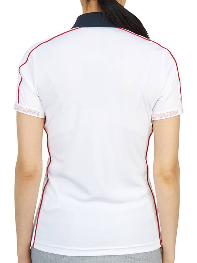 Women's Damai Polo Short Sleeve T-Shirt White - J.LINDEBERG - BALAAN 5