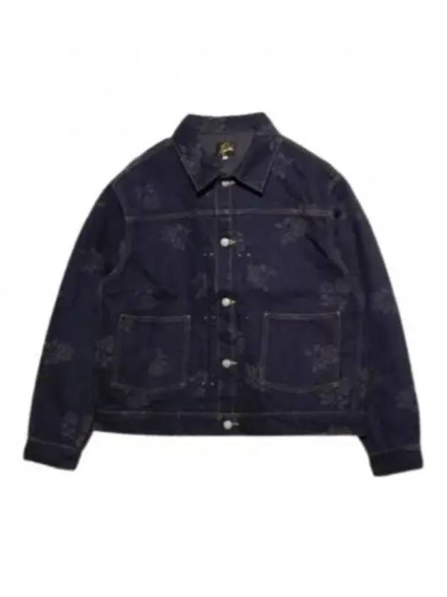 MW 13oz Rose Jacquard Denim Jacket Black - NEEDLES - BALAAN 2