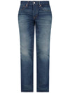 Cotton Straight Jeans Blue - TOM FORD - BALAAN 2