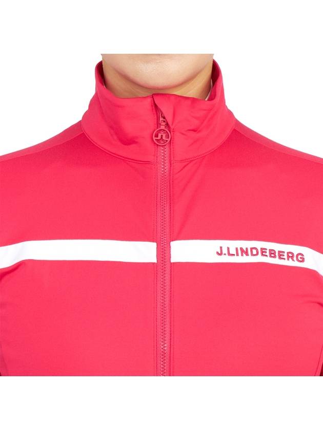 Women's Zenith Mid Layer Zip-Up Jacket Pink - J.LINDEBERG - BALAAN 8