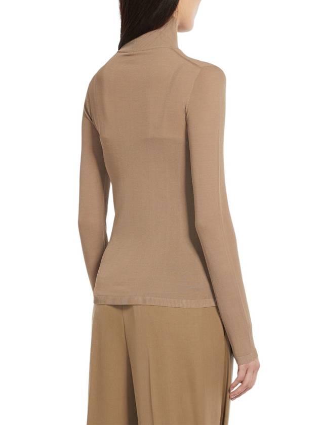 Fatuo Viscose Turtleneck Sand - MAX MARA - BALAAN 4