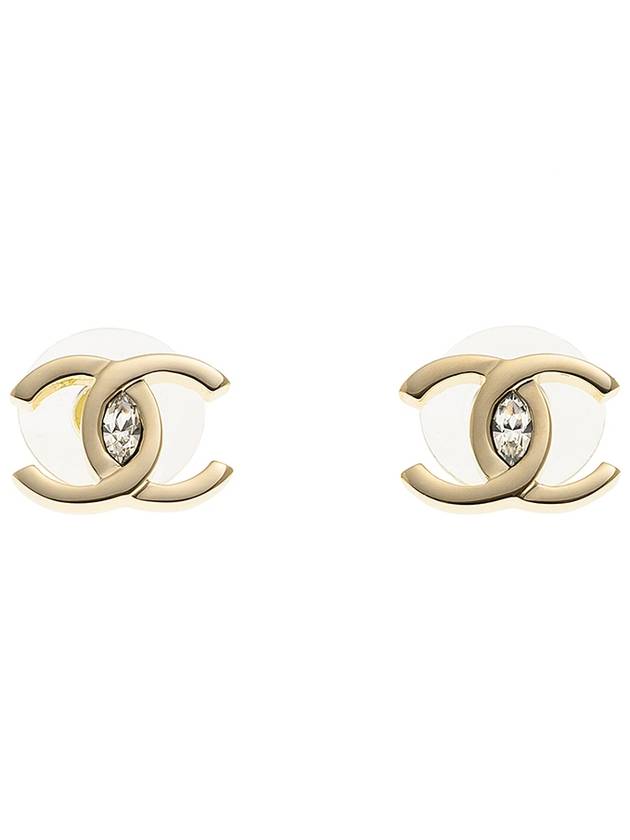 CC Logo Crystal Earrings Gold - CHANEL - BALAAN 4