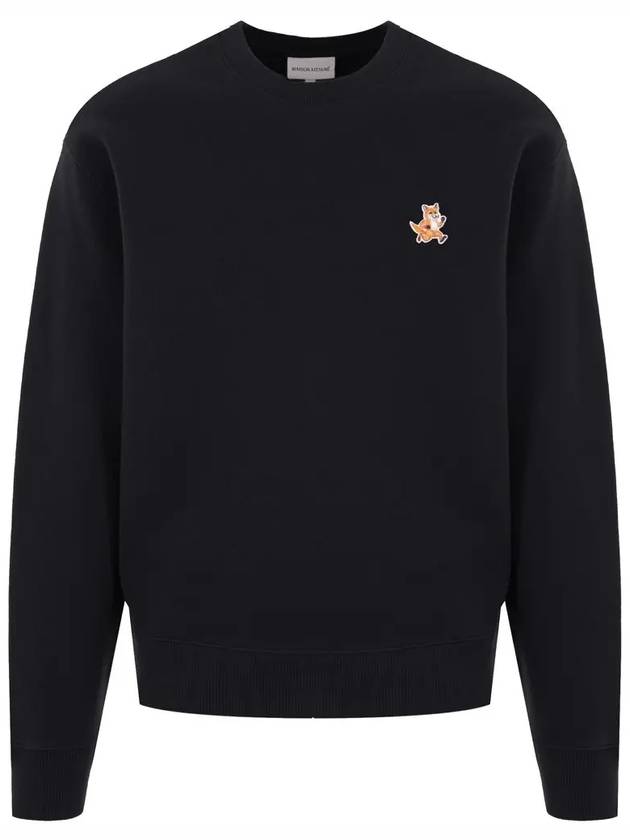 Fox Cotton Sweatshirt Black - MAISON KITSUNE - BALAAN 3