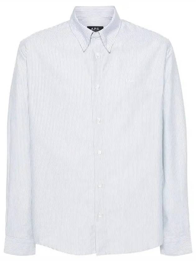 Greg Long Sleeve Shirt Blue - A.P.C. - BALAAN 2