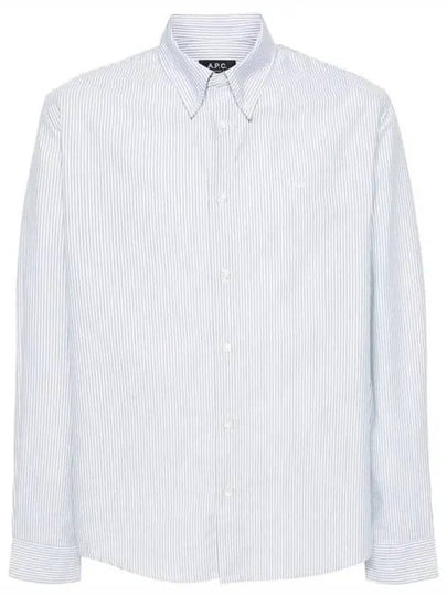 Greg Long Sleeve Shirt Blue - A.P.C. - BALAAN 2