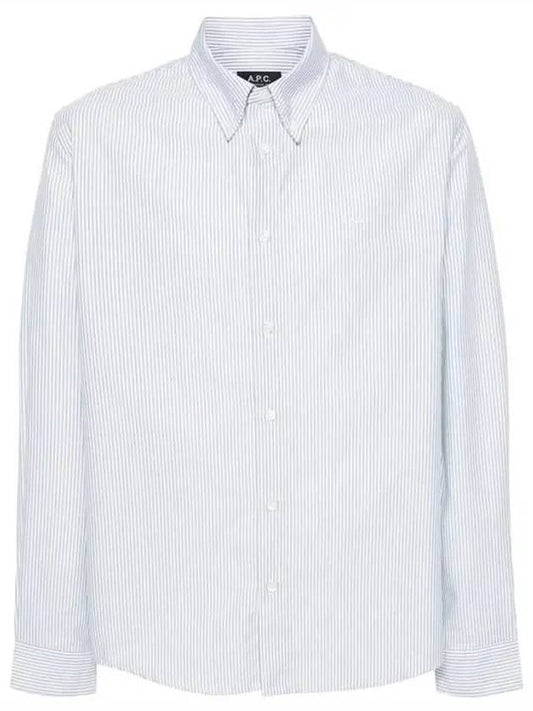 Greg Long Sleeve Shirt Blue - A.P.C. - BALAAN 2