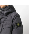 Waffen Patch Crinkle Reps Long Padding Charcoal - STONE ISLAND - BALAAN 7